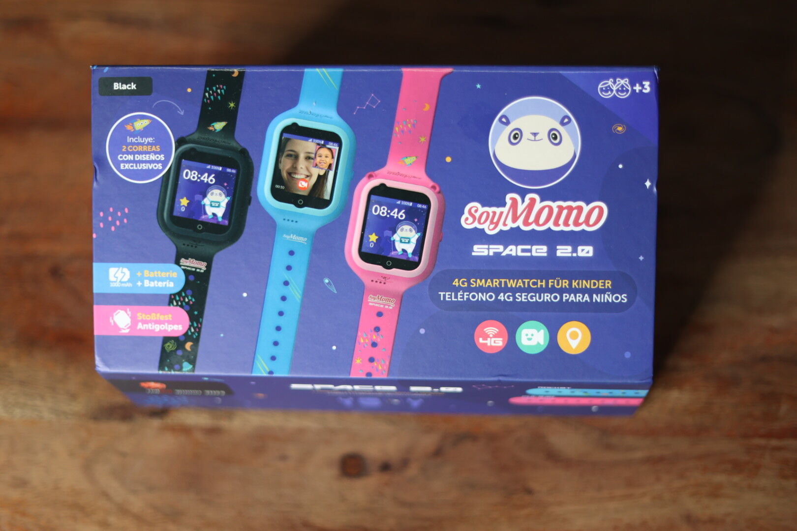 Soymomo Kindersmartwatch Verpackung